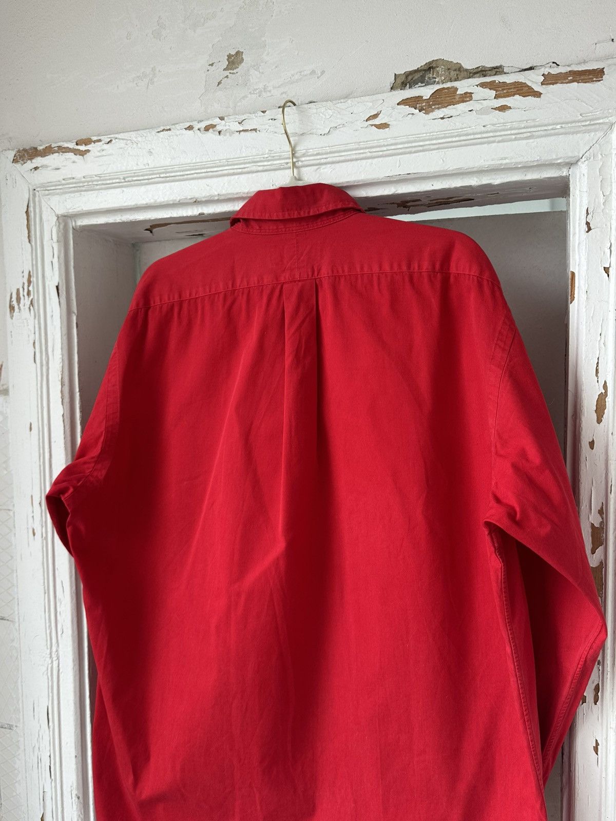 Polo Ralph Lauren × Vintage Vintage Ralph Lauren Polo Red Shirt Size US L / EU 52-54 / 3 - 7 Thumbnail