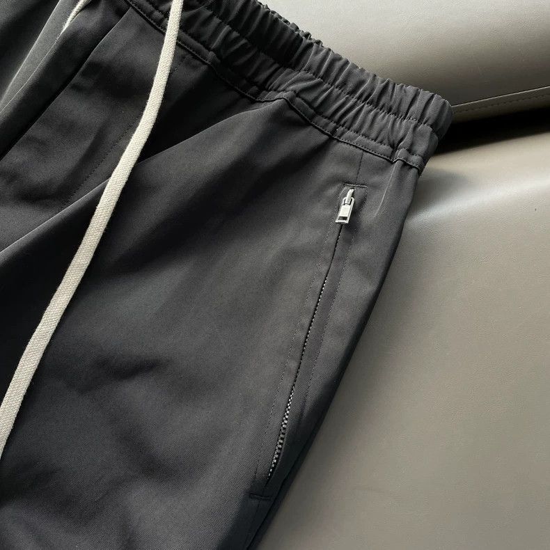 Rick Owens Rick Owens Black Zip Drawstring Pants-2505 Size US 44 / EU 60 - 4 Thumbnail
