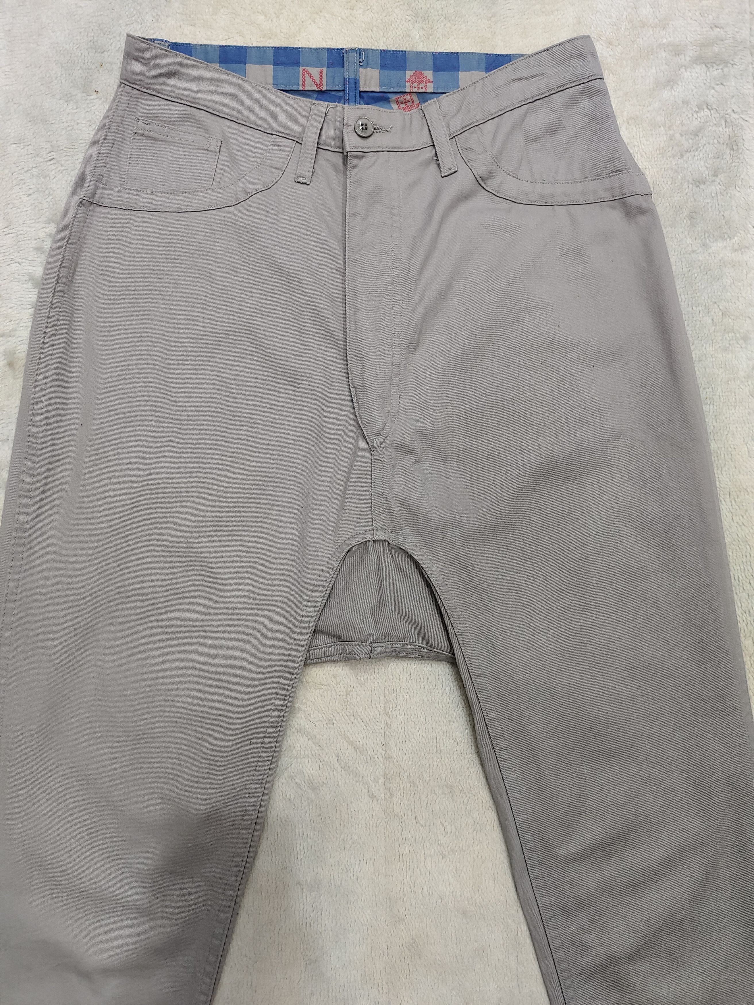 Ne-Net 🇯🇵Ne-Net🇯🇵 Plaid Drop Crotch Reversibel Trousers Size 30" / US 8 / IT 44 - 6 Thumbnail