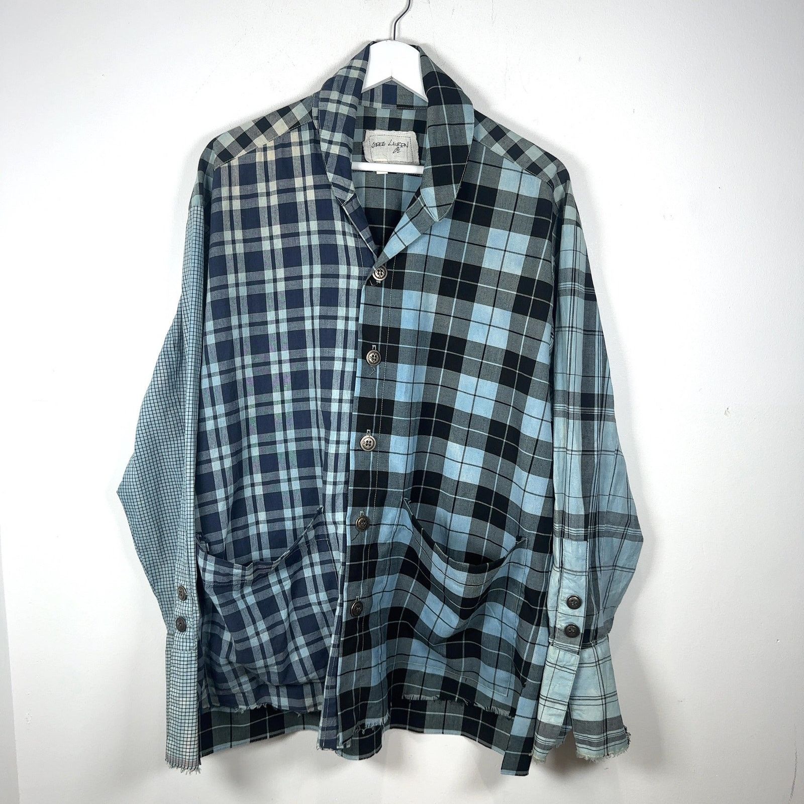 Greg Lauren Greg Lauren Hybrid Patch Flannel Shirt Size US L / EU 52-54 / 3 - 1 Thumbnail