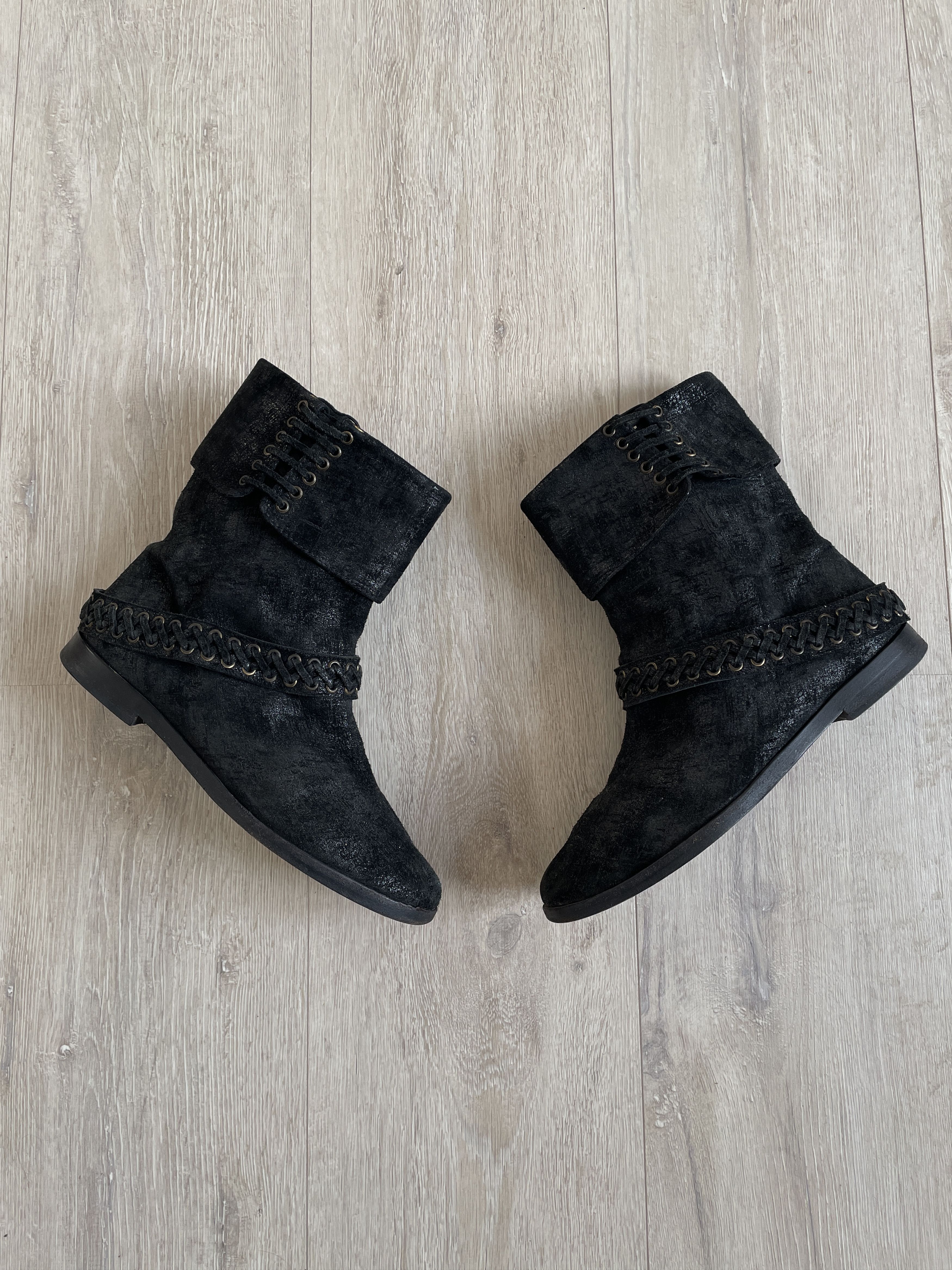 Balmain Balmain AW11 waxed boots by Christophe Decarnin Size US 7 / IT 37 - 1 Thumbnail