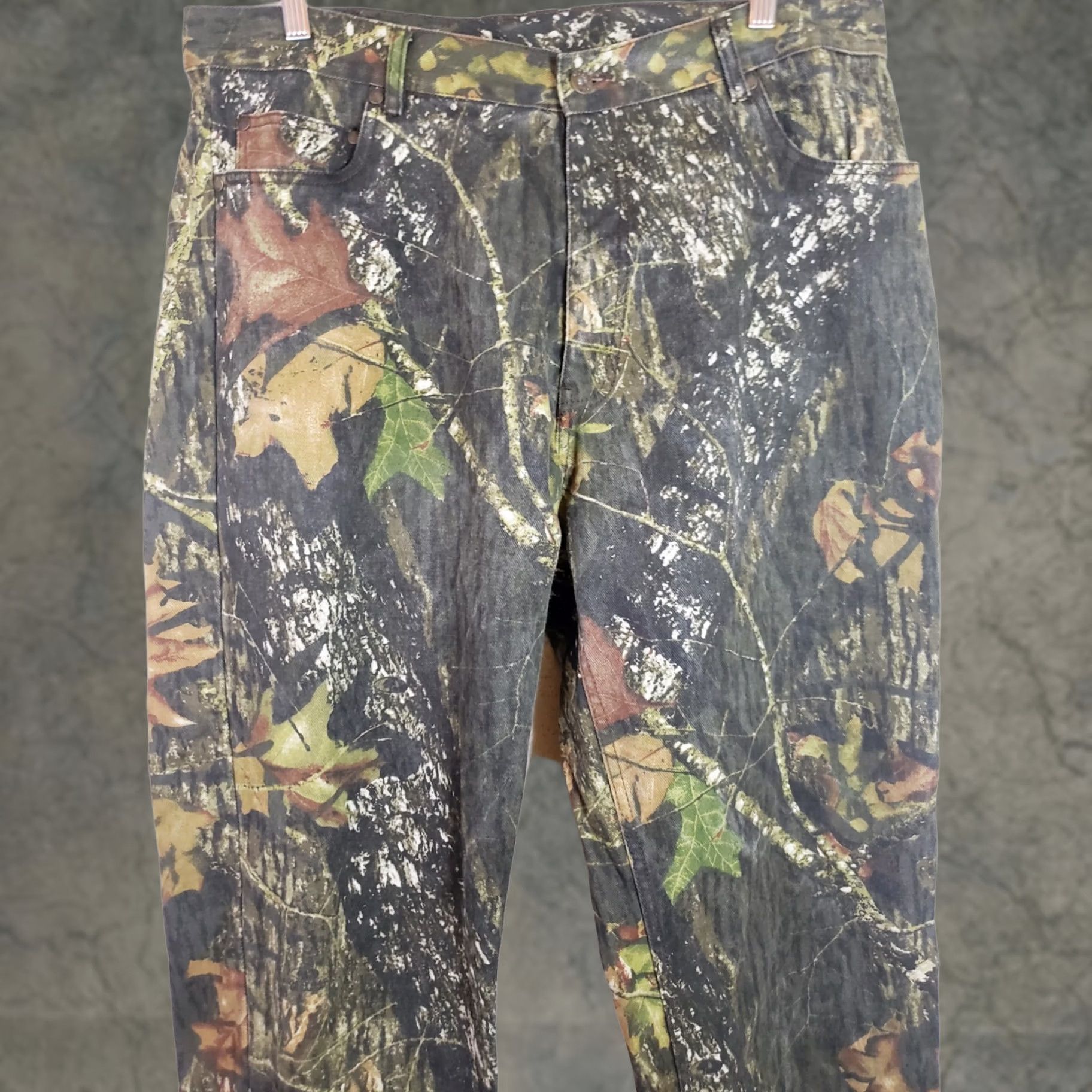 Vintage Mossy Oak Break Up Camo Pants Men 38x32 Camouflage Jeans Hunting New Size US 38 / EU 54 - 1 Thumbnail