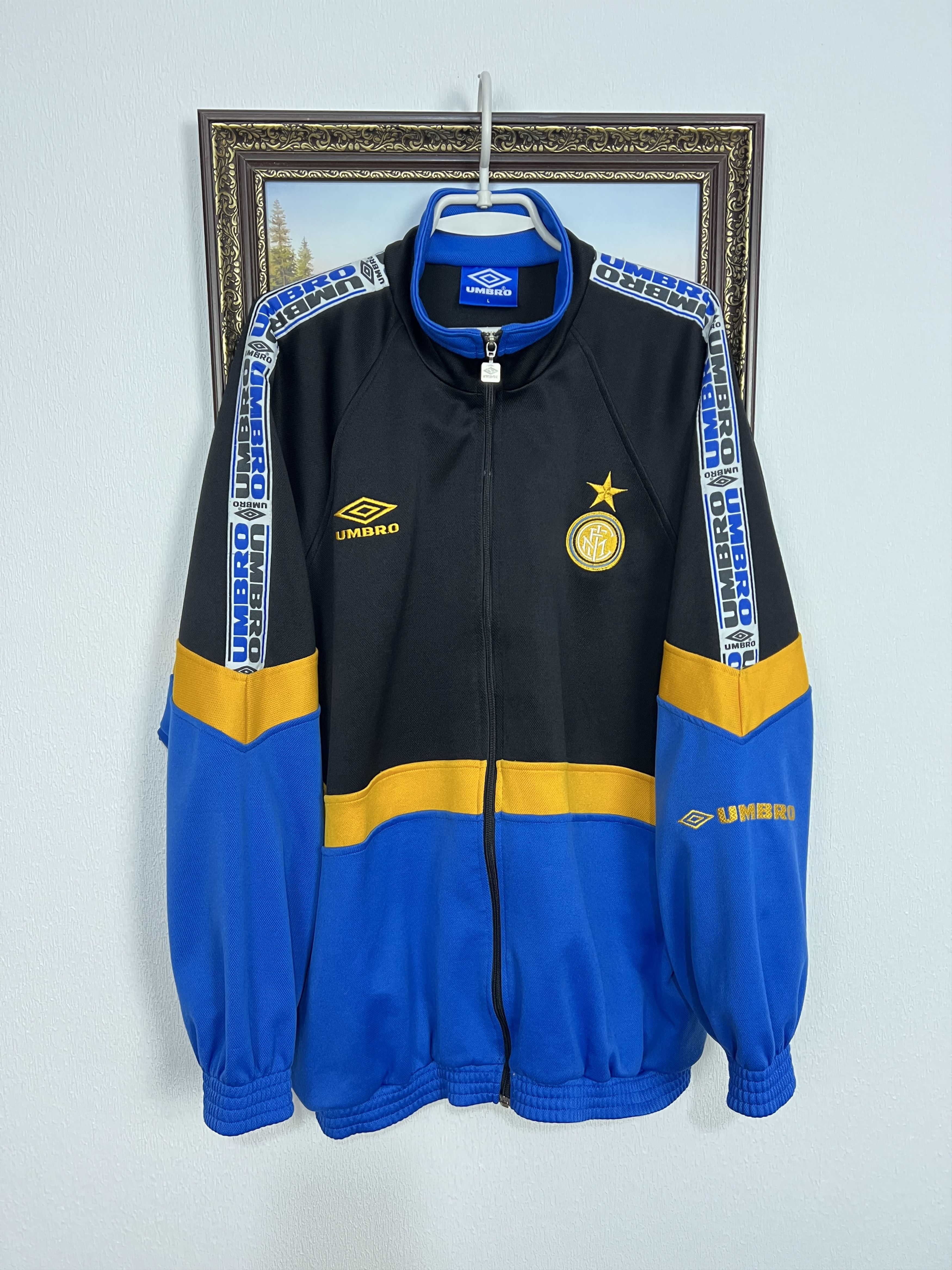 Umbro Inter Milan Football Jacket Soccer Maglia Track Top Ronaldo Size US L / EU 52-54 / 3 - 1 Thumbnail