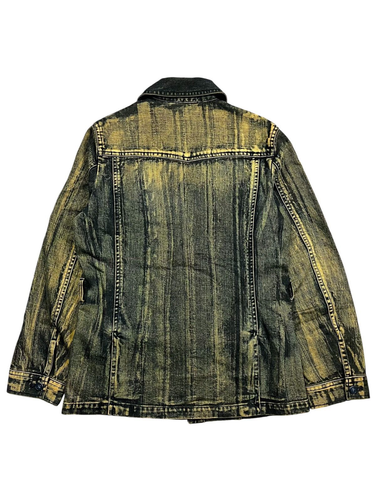 If Six Was Nine 2000s Tornado Mart - Extreme Mud Wash Denim Jacket Size US L / EU 52-54 / 3 - 3 Thumbnail