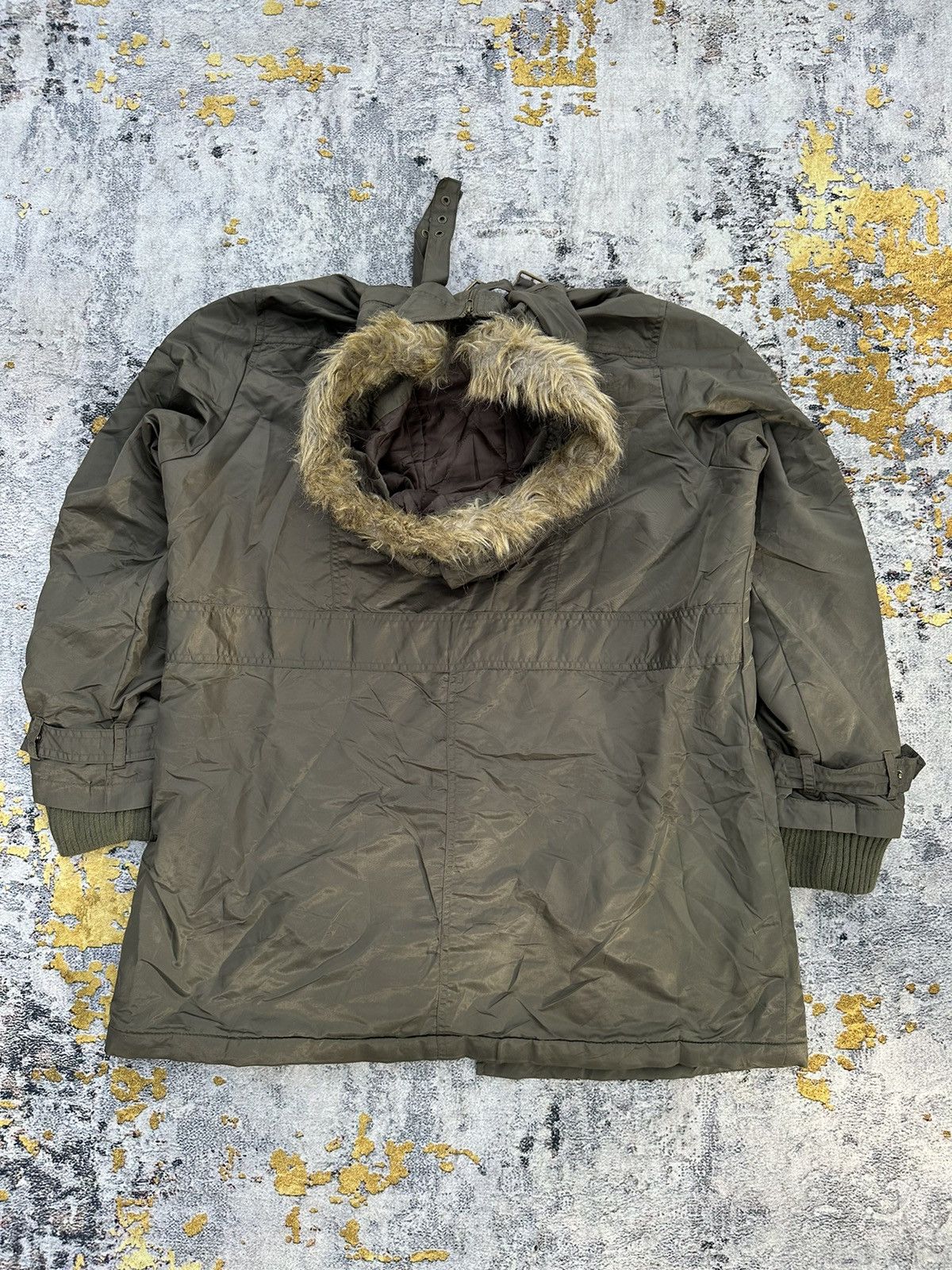 Japanese Brand WINTER SESSION IFSIX LGB STYLE BONDAGE DOWN FUR JACKET Size US L / EU 52-54 / 3 - 10 Thumbnail
