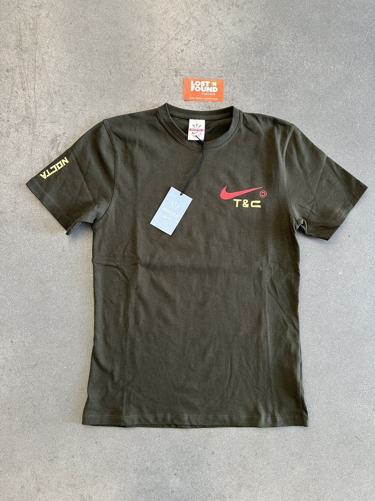 image of Nike Nocta Souvenir Cactus Tee in Khaki, Men's (Size 2XL)