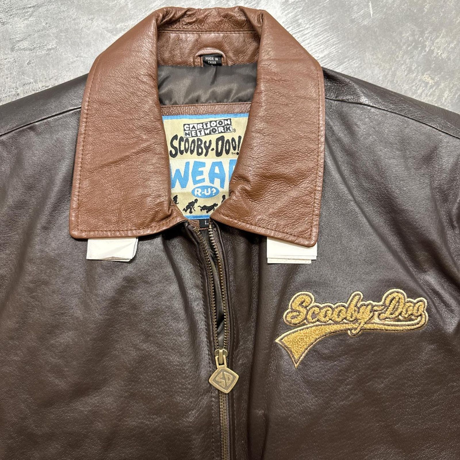 Vintage Vintage 90s NWT Scooby Doo Cartoon Network Leather Jacket Size US L / EU 52-54 / 3 - 6 Thumbnail