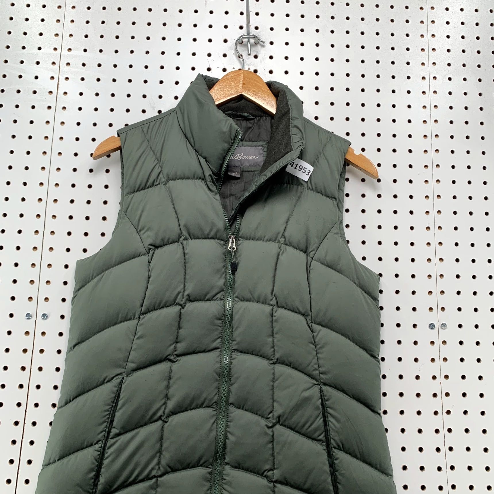 Eddie Bauer Eddie Bauer Down Puffer Vest Jacket Womens Small Gray Quilted 18x25.5 Size S / US 4 / IT 40 - 4 Thumbnail
