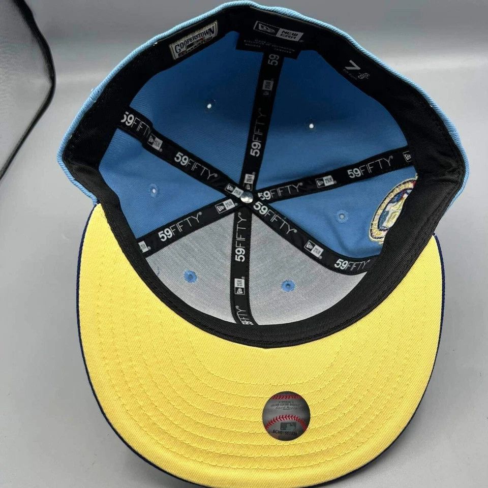 New Era Houston Astros Hat Men 7 5/8 59Fifty New Era MLB Fitted Cap Size ONE SIZE - 2 Thumbnail