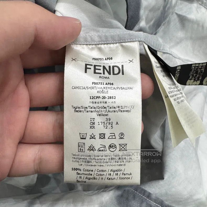 Fendi Fendi size 39 Ink and floral shirt Size US M / EU 48-50 / 2 - 3 Thumbnail