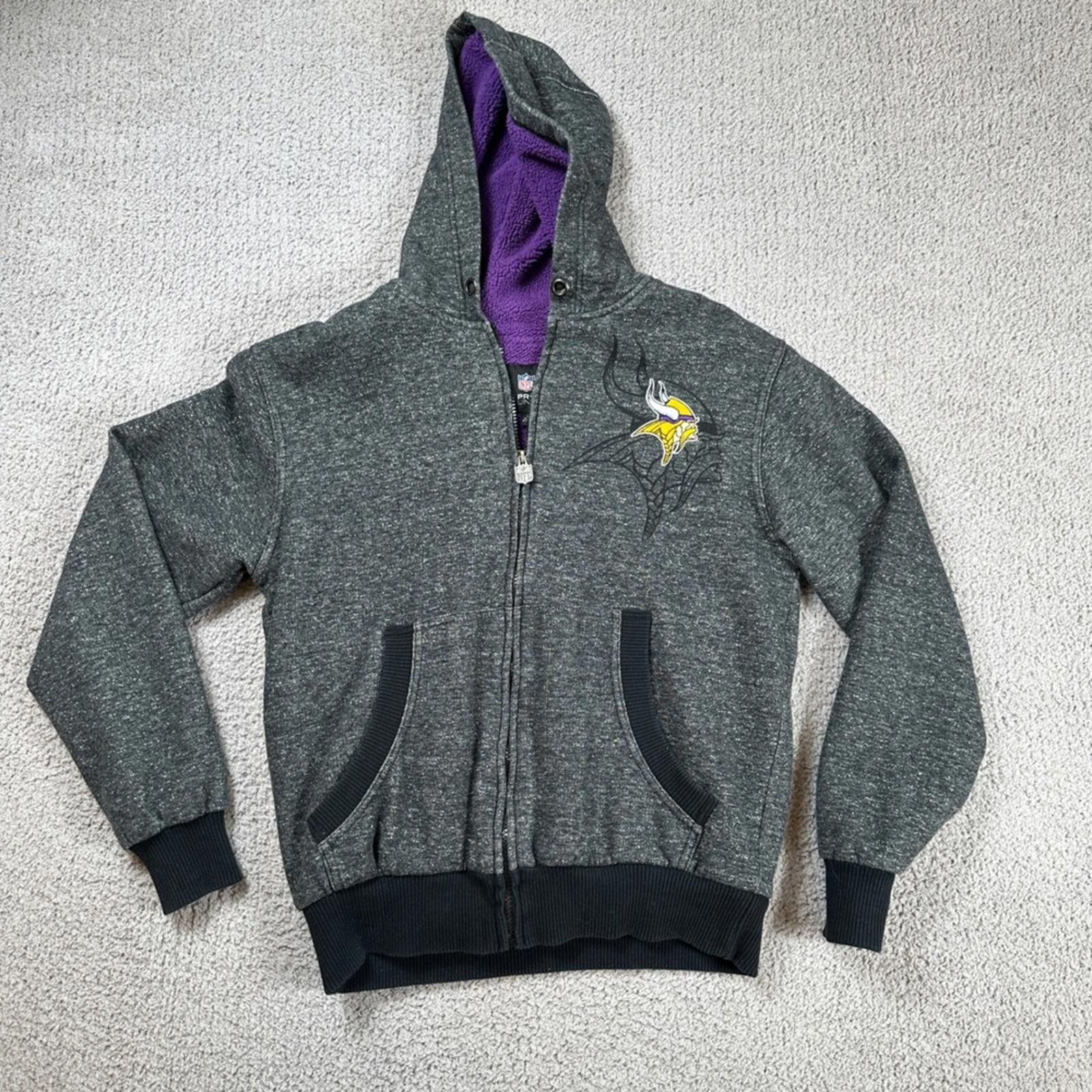 Other NFL Pro Line Minnesota Vikings Sherpa Lined Hoodie Mens S Size US S / EU 44-46 / 1 - 1 Thumbnail