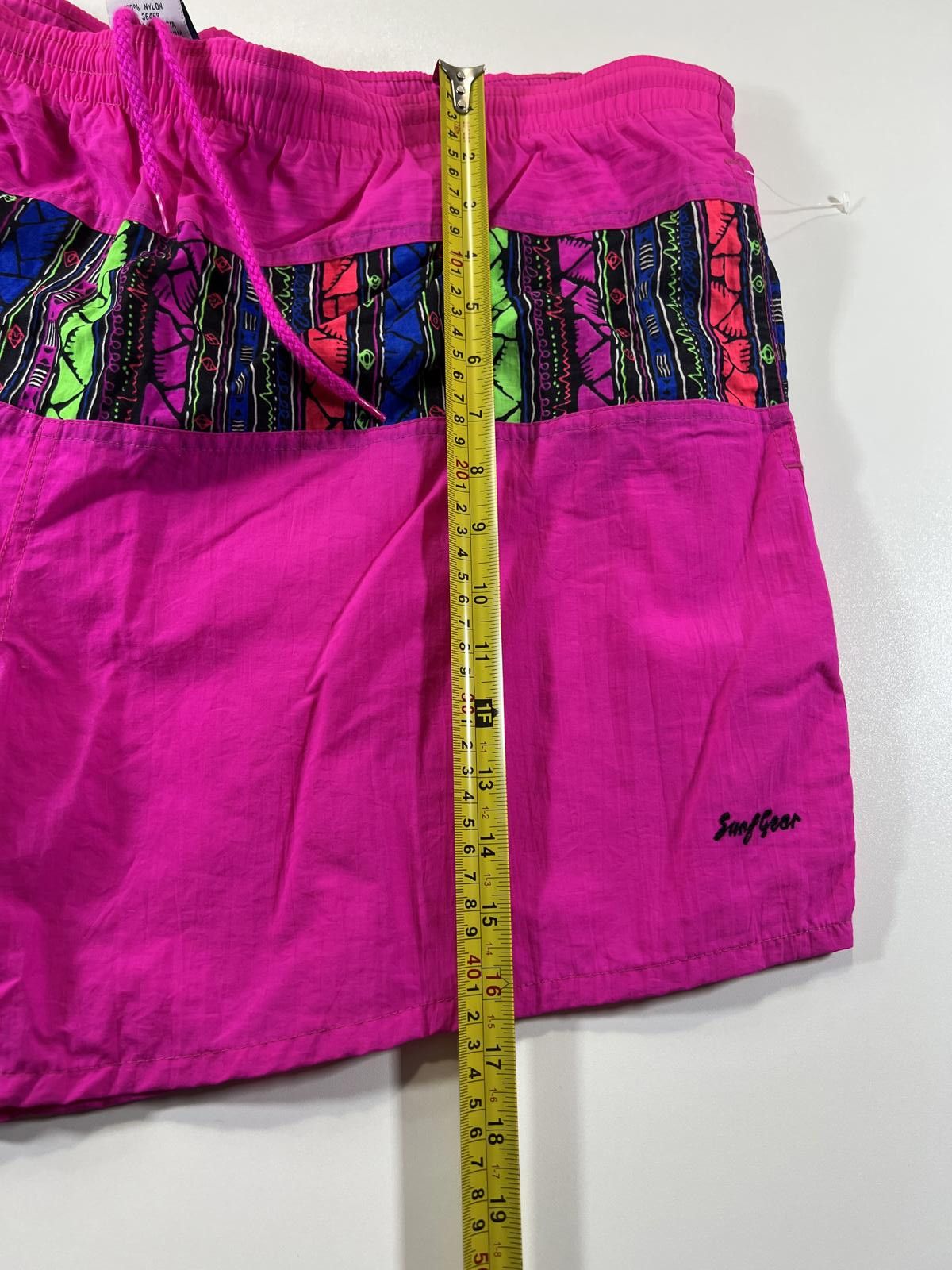 Other Vintage Pink Swim Shorts with Multicolour Patterned M Size US 36 / EU 52 - 5 Thumbnail
