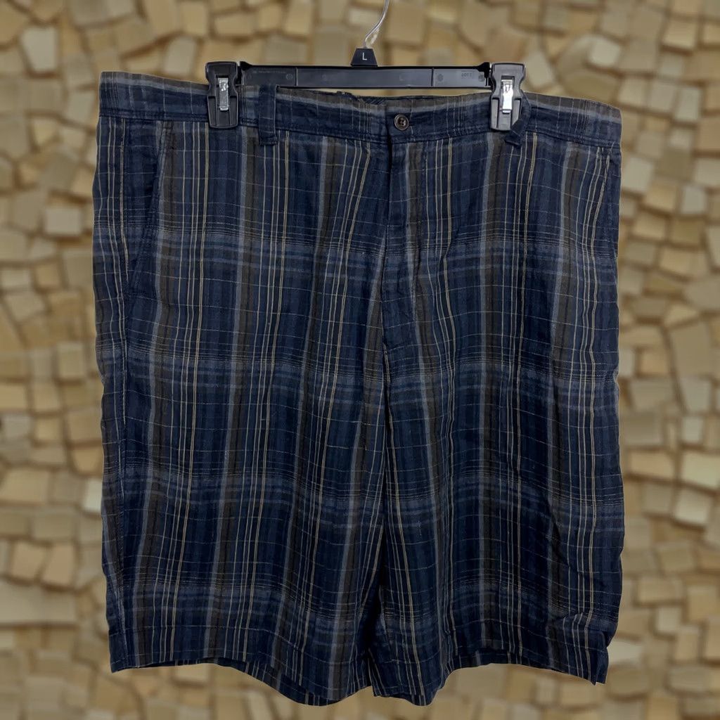 Tommy Bahama Tommy Bahama Shorts Mens 38 Blue Plaid Paradise Nation Linen Silk Blend Casual 5-Pocket Inseam 10 Zip Button. Size US 38 / EU 54 - 1 Thumbnail