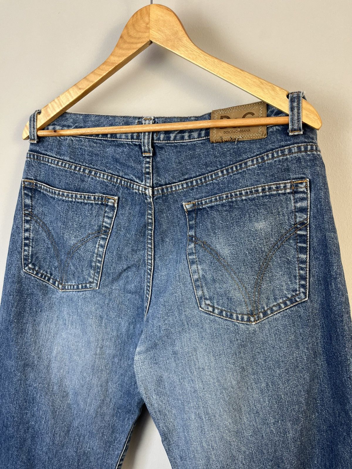 Dolce & Gabbana × Vintage Dolce & Gabbana D&G Vintage Y2K Denim Jeans Made in Italy Size US 38 / EU 54 - 8 Thumbnail