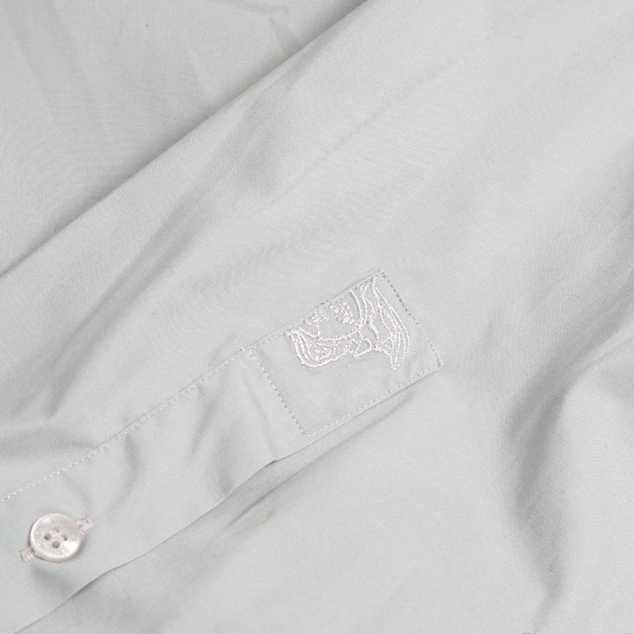 Versace Versace Collection City Fit Smoke Grey Long Sleeve Button Do Size US S / EU 44-46 / 1 - 7 Thumbnail