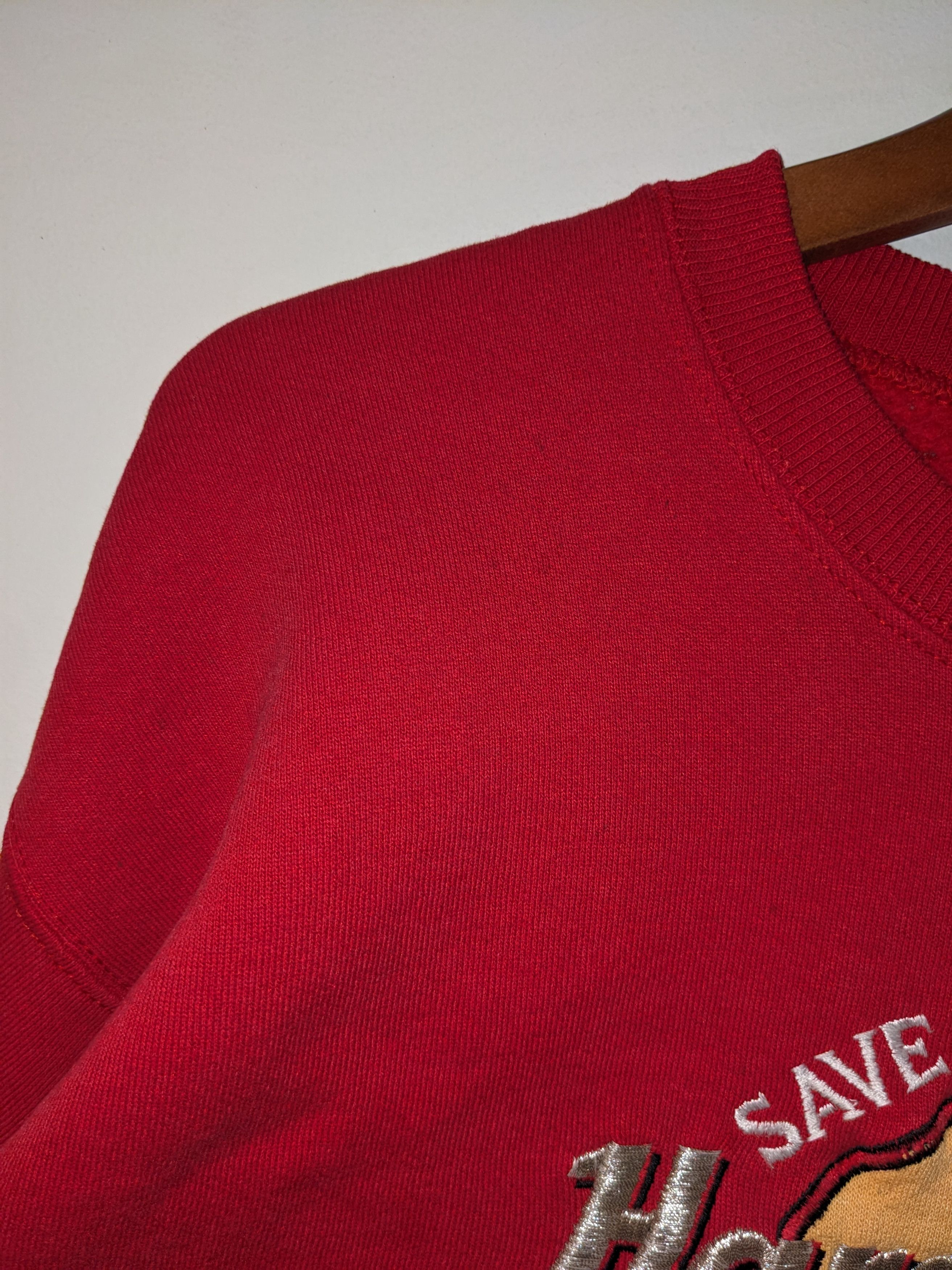 Hard Rock Cafe × Vintage Vintage 90s Hard Rock Cafe Chicago Red Medium Sweatshirt Size US M / EU 48-50 / 2 - 9 Thumbnail
