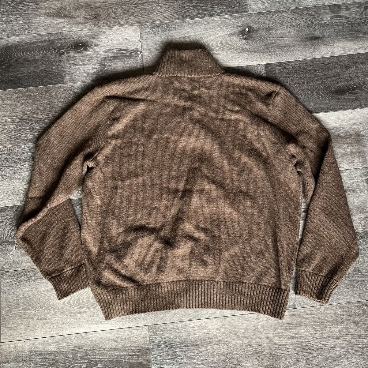 Polo Ralph Lauren Vintage Polo Ralph Lauren Small Logo Quarter Button Sweater Size US XL / EU 56 / 4 - 2 Thumbnail