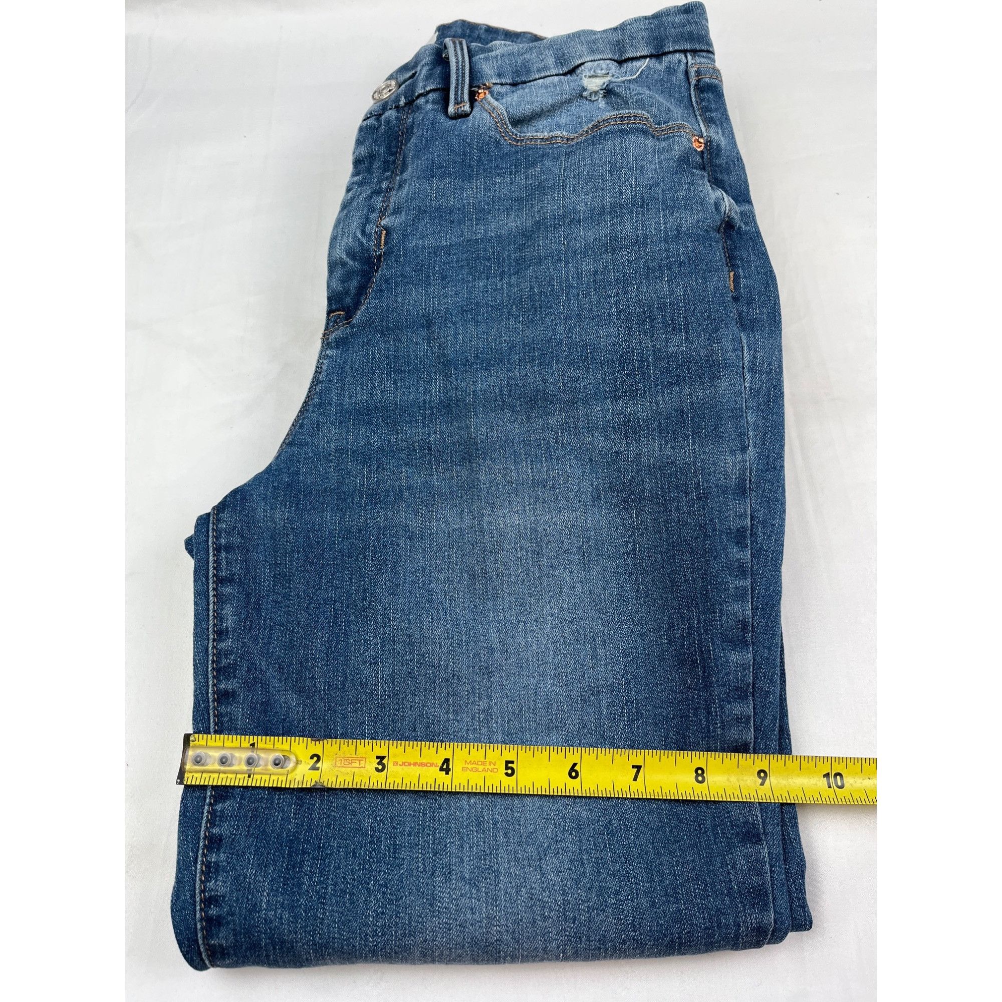 Nicole Miller Nicole Miller Women' Blue Jeans High Rise Boot Size 8 (30x26 Size 30" / US 8 / IT 44 - 8 Thumbnail