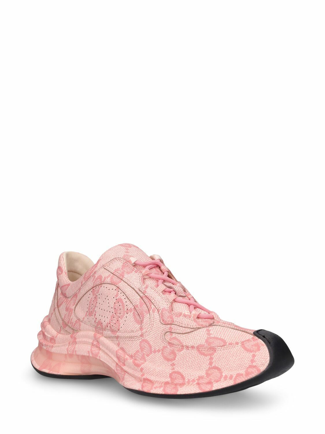 Gucci oc11z1025 Run Leather Sneakers in Pink Size US 6 / IT 36 - 3 Thumbnail