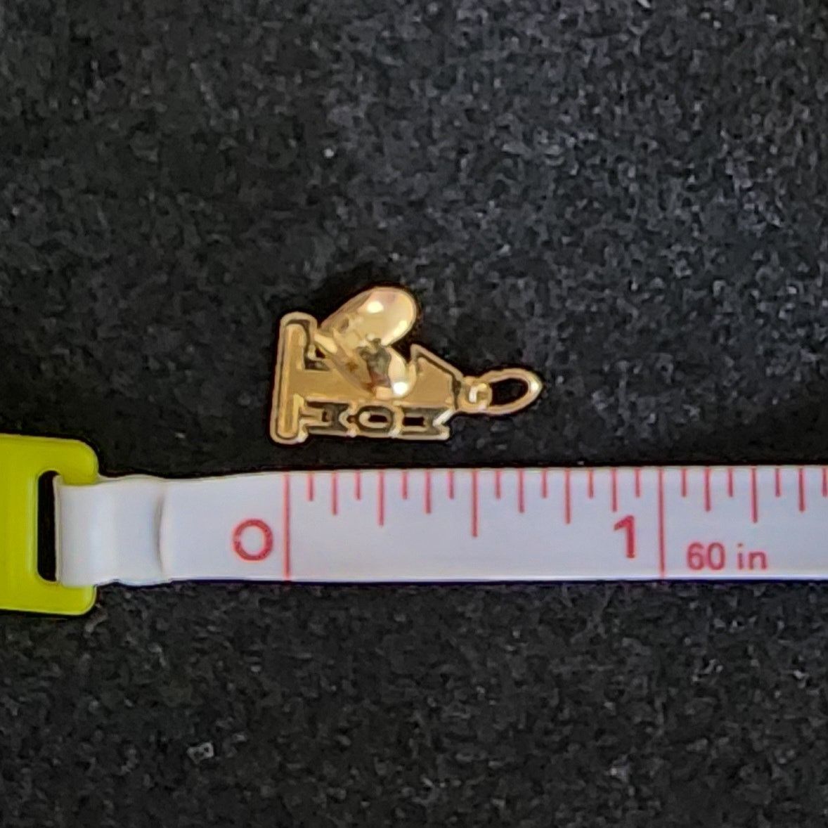 Vintage Vintage #1 MOM 14k Yellow Gold Heart Charm Pendant Size ONE SIZE - 6 Thumbnail