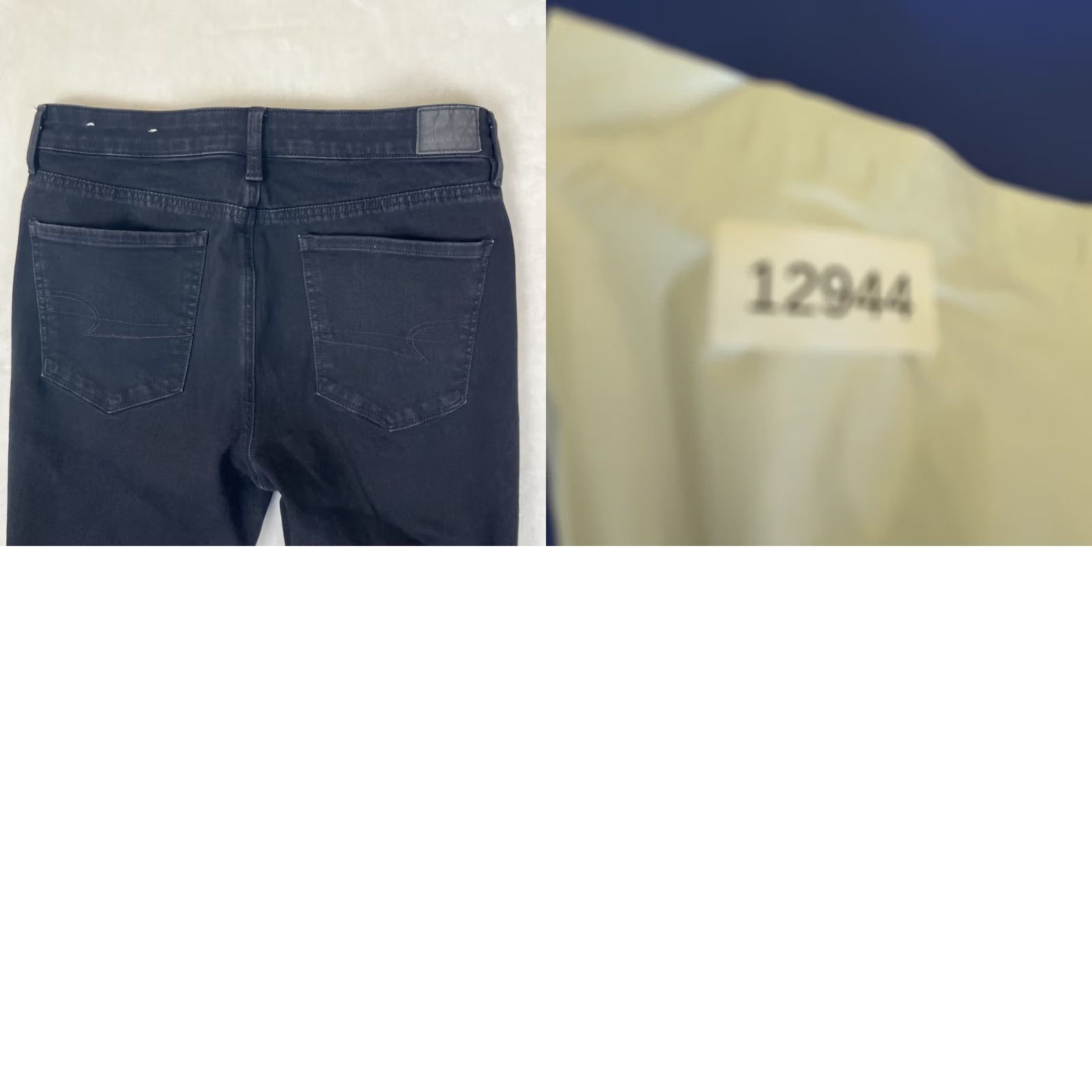 American Eagle Outfitters American Eagle Outfitters Hi-Rise Jegging Black Jeans Women 14 Regular Stretch Distress Denim 28.5in Inseam 5-Pocket Size 36" / US 14 / IT 50 - 9 Thumbnail