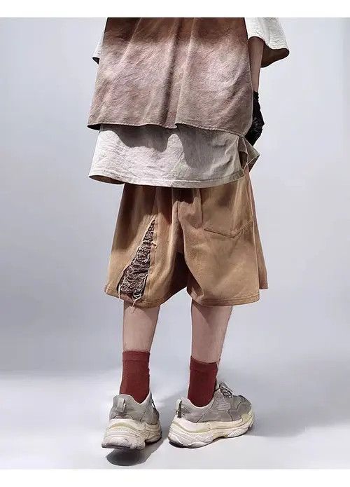 VIBE Vintage High Street Hip Hop Loose Fit Denim Shorts Size US 31 - 7 Thumbnail