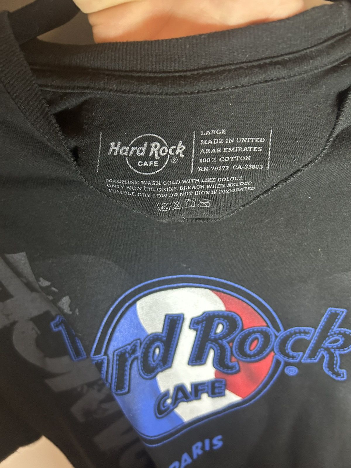 Hard Rock Cafe × Vintage Hard Rock Cafe Paris France t-shirt Size US XL / EU 56 / 4 - 3 Thumbnail