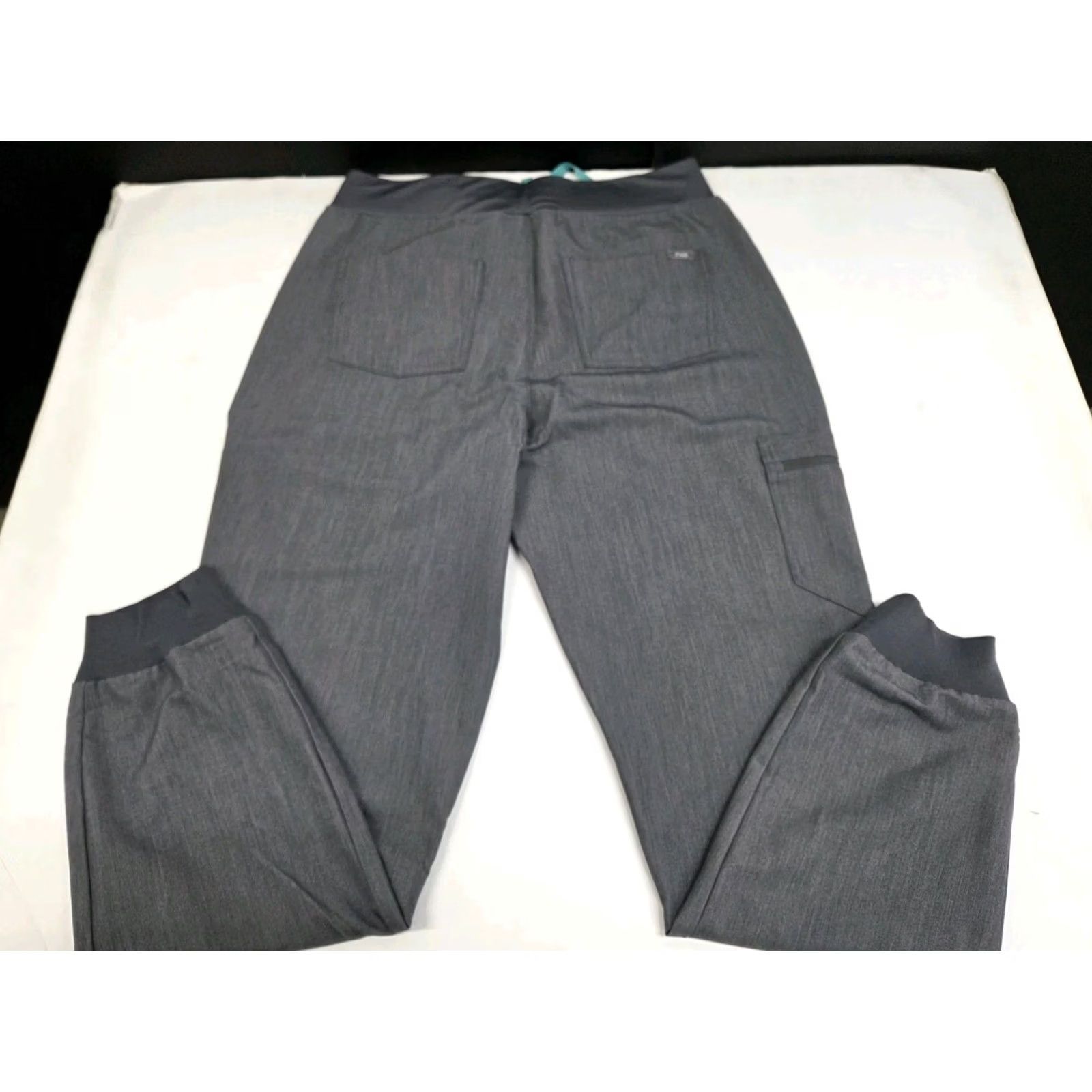 Vintage FIGS Womens High Waisted Zamora Gray Scrub Pants L/T Size Large/Tall Size 36" / US 14 / IT 50 - 2 Thumbnail