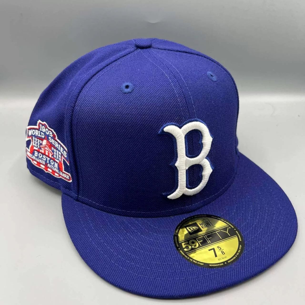 New Era Boston Red Sox Hat Men 7 5/8 59Fifty New Era MLB Fitted Cap Size ONE SIZE - 1 Thumbnail