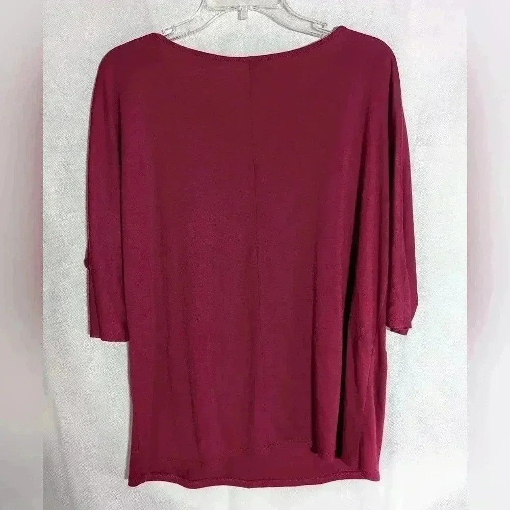 Gloria Vanderbilt Gloria Vanderbilt Maroon Studded top Sz M Size M / US 6-8 / IT 42-44 - 2 Thumbnail