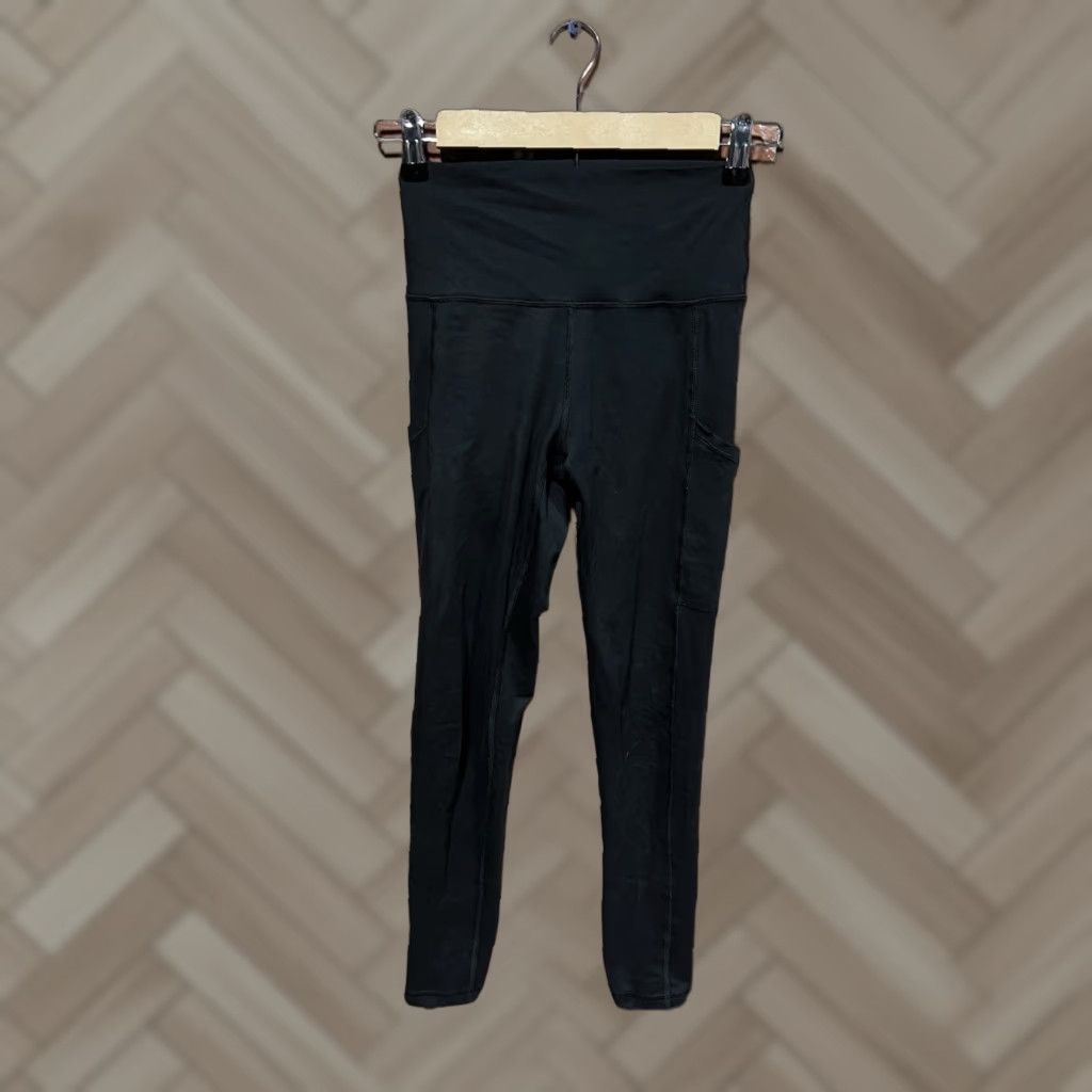 Vintage Offline Aerie Womens Black Cropped Leggings Size Small Pullon Size 32" / US 10 / IT 46 - 1 Thumbnail