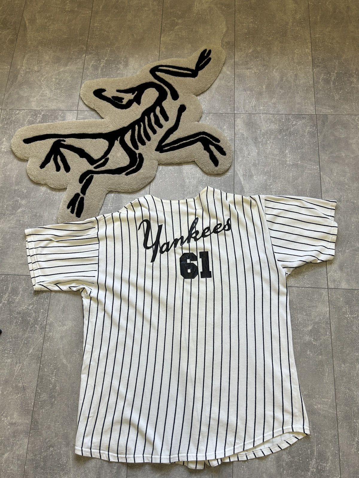 New York Yankees Mens Vintage New York Yankees Jersey T-shirt tee streetwear Size US XL / EU 56 / 4 - 18 Thumbnail