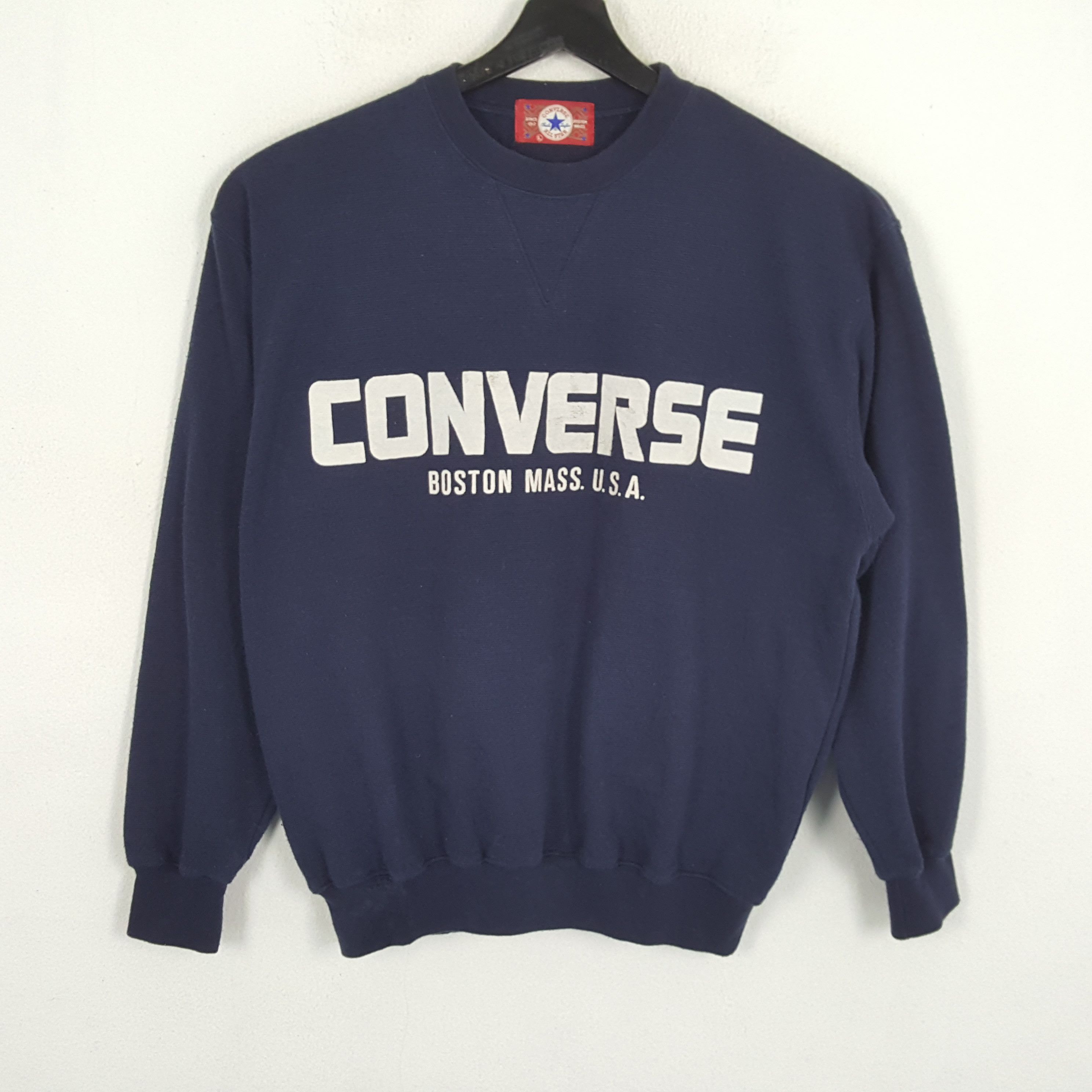Converse × Vintage CONVERSE Big Spell Out Design Streetwear Sweatshirt Size US L / EU 52-54 / 3 - 1 Thumbnail
