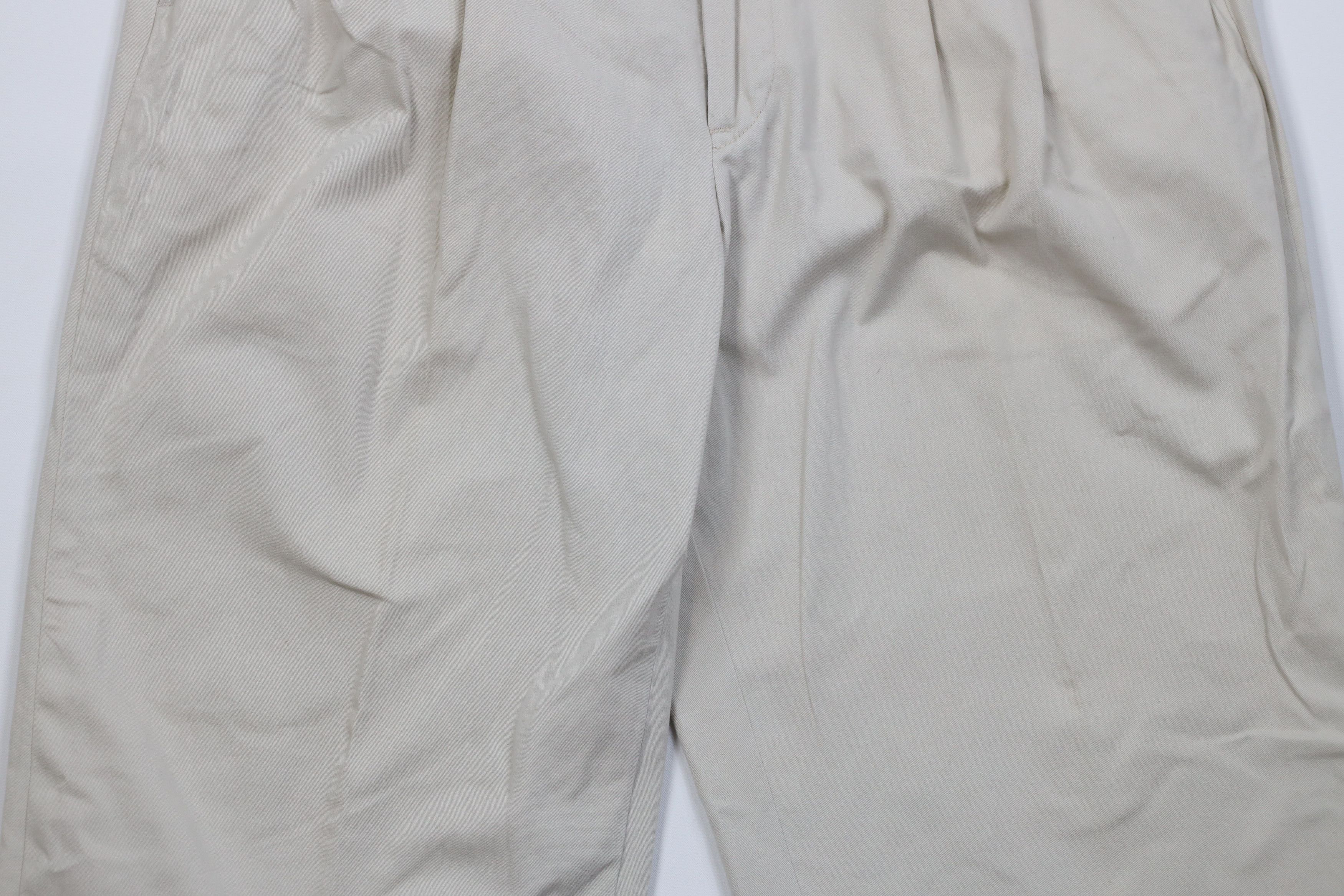 Eddie Bauer Vintage 90s Eddie Bauer Pleated Straight Leg Chino Pants USA Size US 34 / EU 50 - 3 Thumbnail