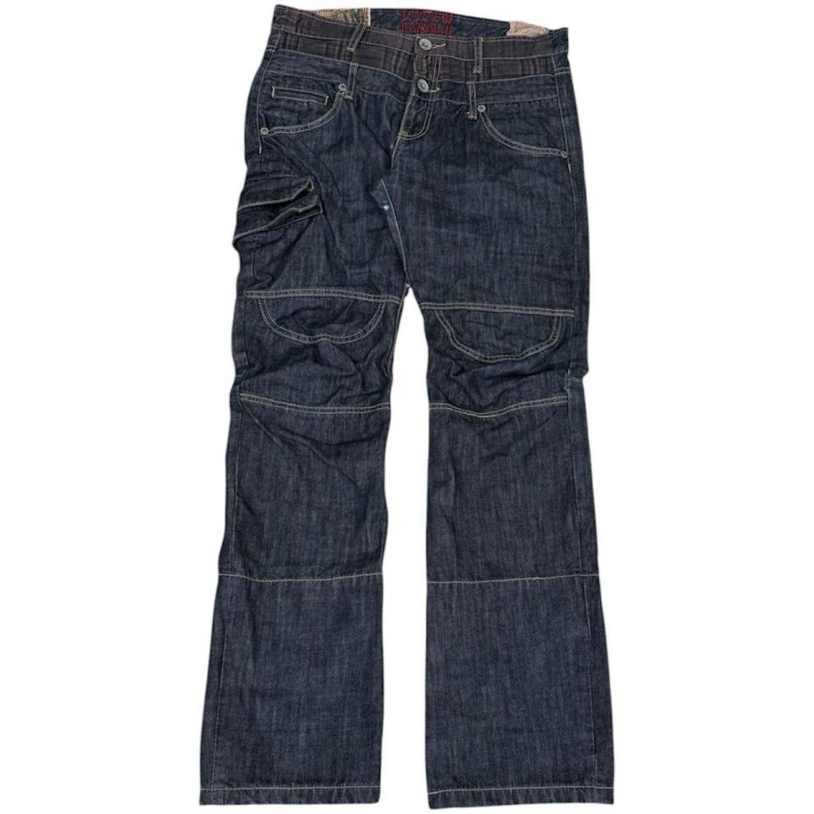 True Religion Rare Vintage Double waist Tough jeansmith denim jeans Size US 35 - 1 Thumbnail
