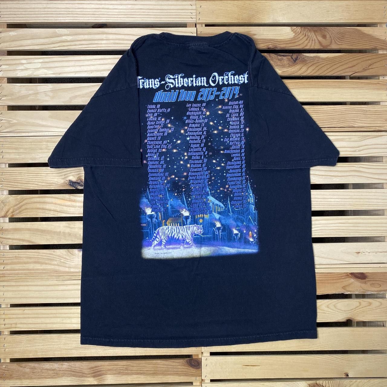 AAA Trans-Siberian Orchestra 2013 Black Band Tee Size Large Size US L / EU 52-54 / 3 - 2 Thumbnail