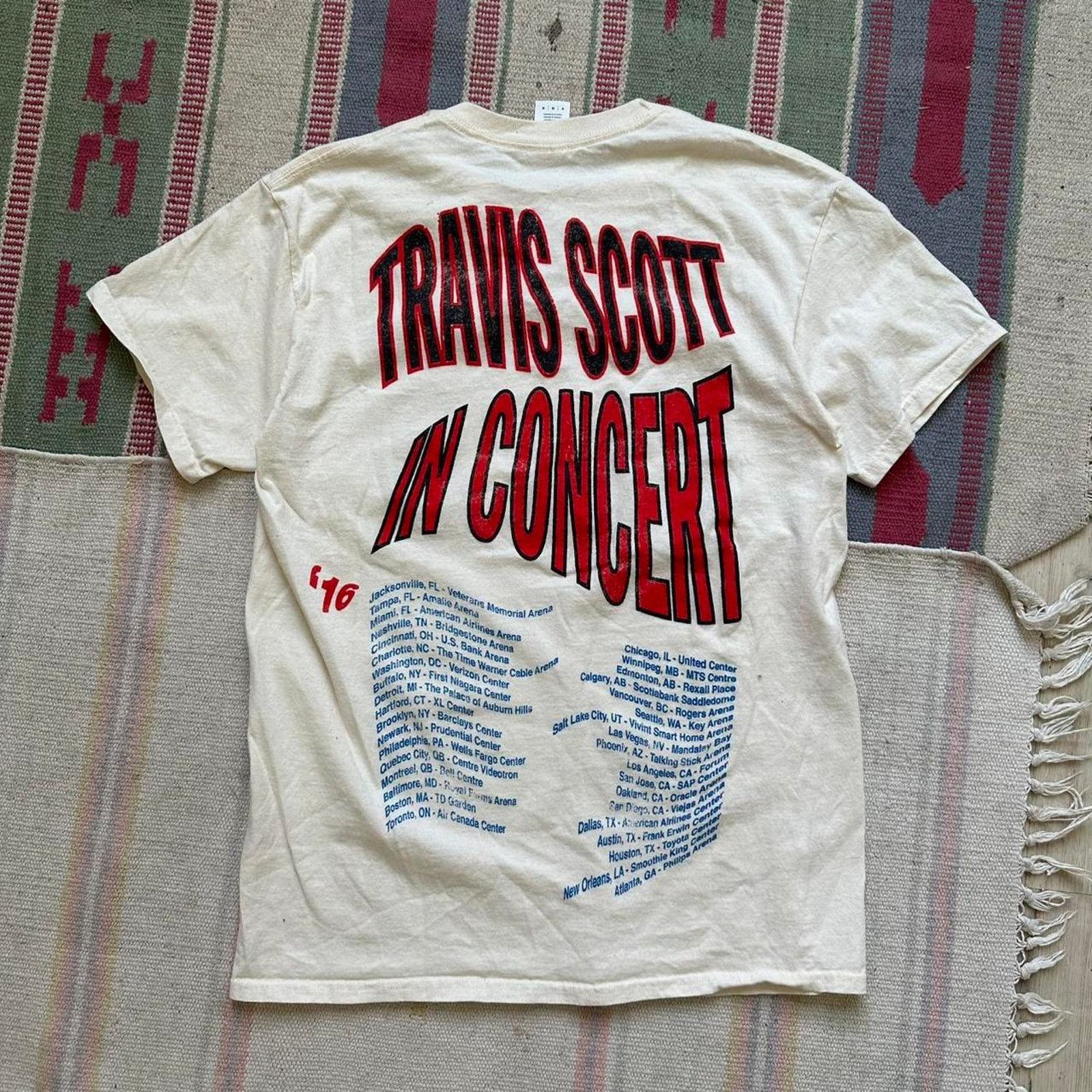 Travis Scott Rare 2016 Travis Scott Rodeo Live In Concert Tour Shirt Size US M / EU 48-50 / 2 - 1 Thumbnail