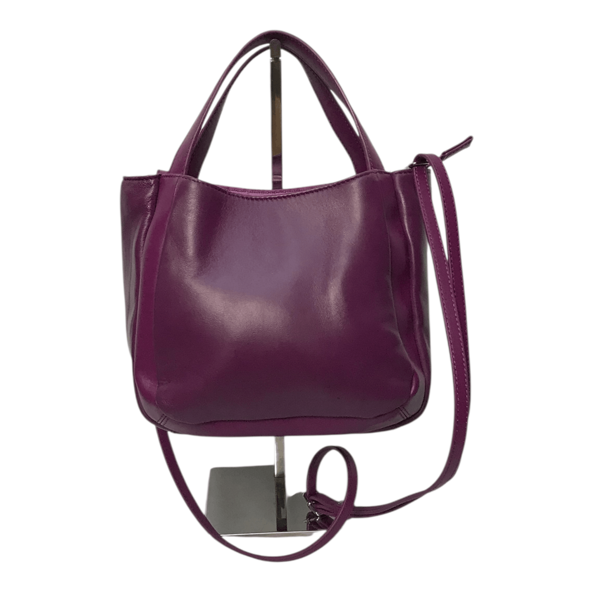 Yohji Yamamoto Yohij Yamamoto Y’Saccs Purple Leather Sling Bag Size ONE SIZE - 3 Thumbnail