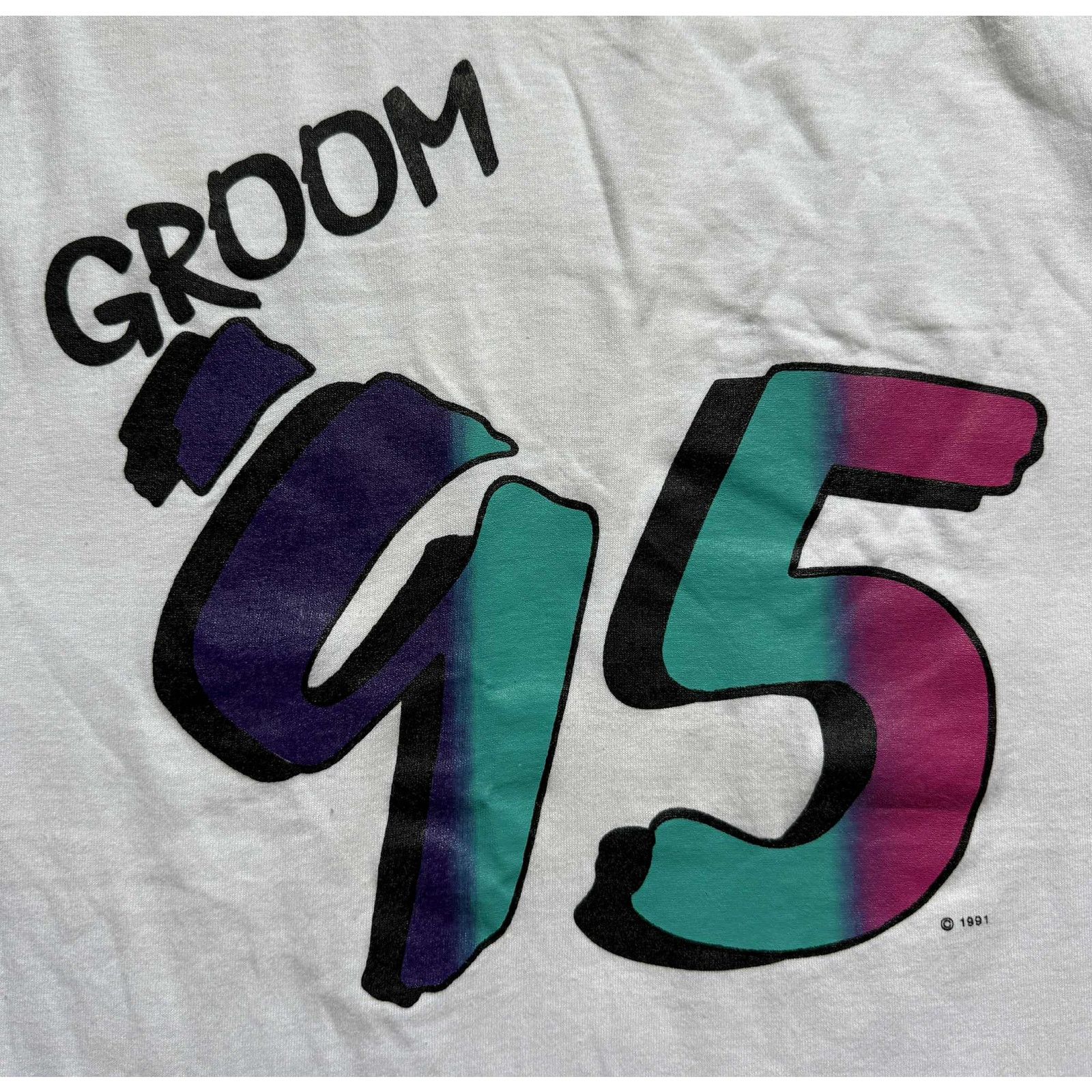 Fruit Of The Loom Fruit of the Loom GROOM '95 Graphic T-Shirt White Men's XL Size US XL / EU 56 / 4 - 2 Thumbnail