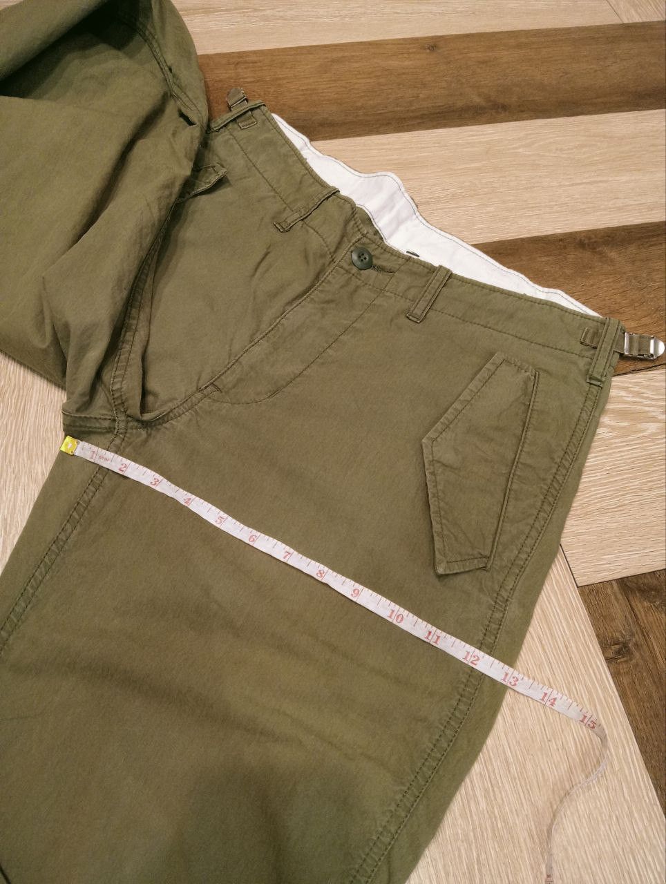 Margaret Howell MARGARET HOWELL X ALPHA INDUSTRIES GREEN ARMY PANTS - SIZE L Size US 34 / EU 50 - 16 Thumbnail