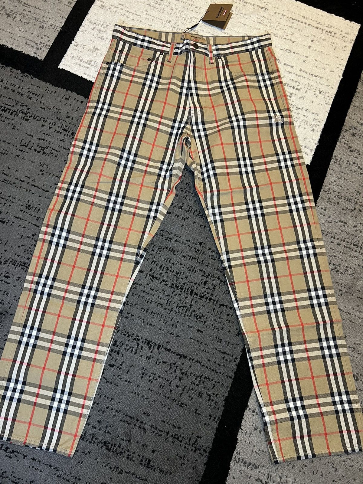 Supreme Burberry Regular Jean Beige 32