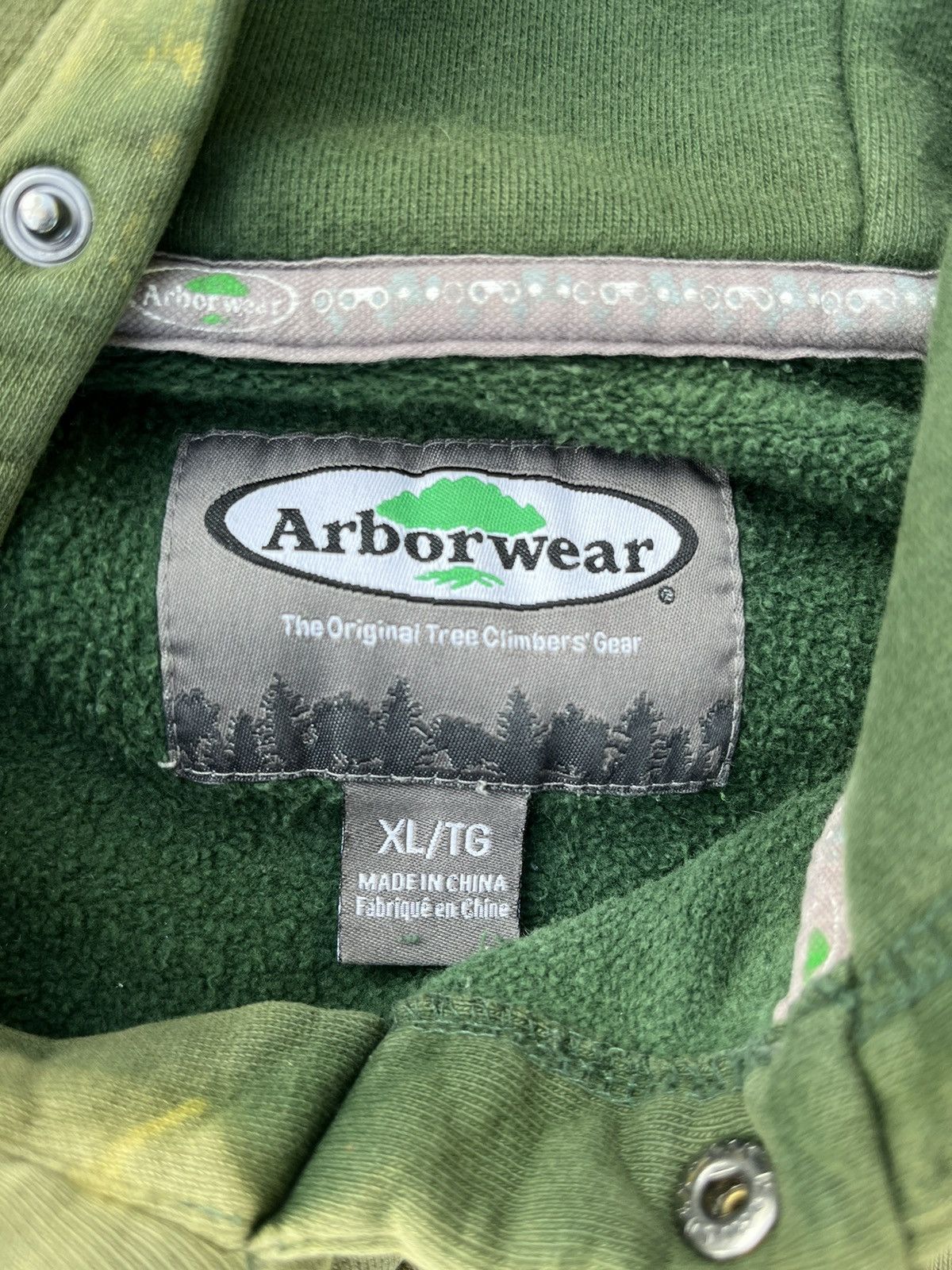 Carhartt × Japanese Brand Custom Arborwear Hoodie Sun Fade Distressed Thrashed Tree Size US L / EU 52-54 / 3 - 4 Thumbnail