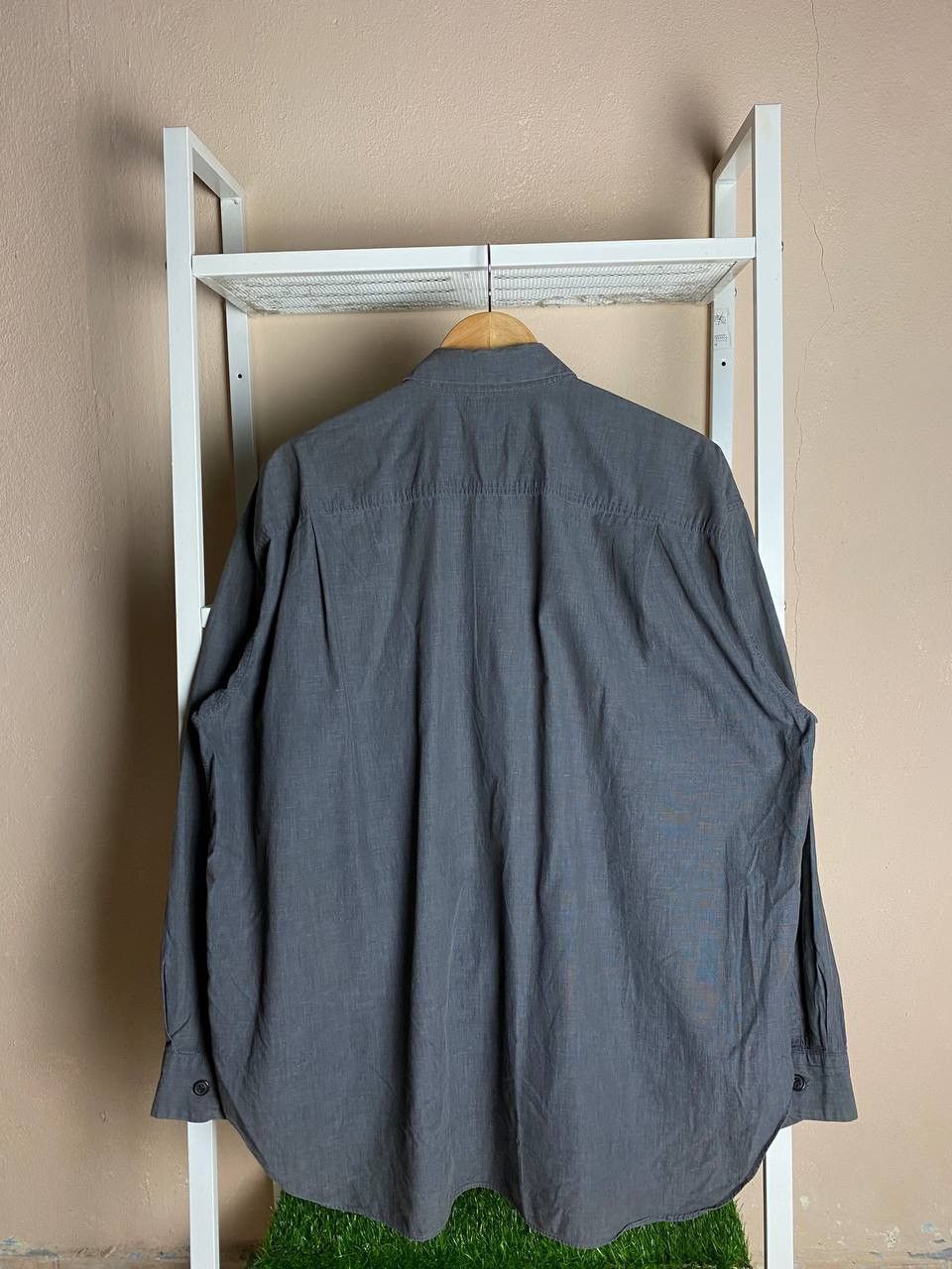 Designer × Issey Miyake × Japanese Brand Issey Miyake Long Sleeve Button-Up Shirts (PIT 24) Size US L / EU 52-54 / 3 - 7 Thumbnail