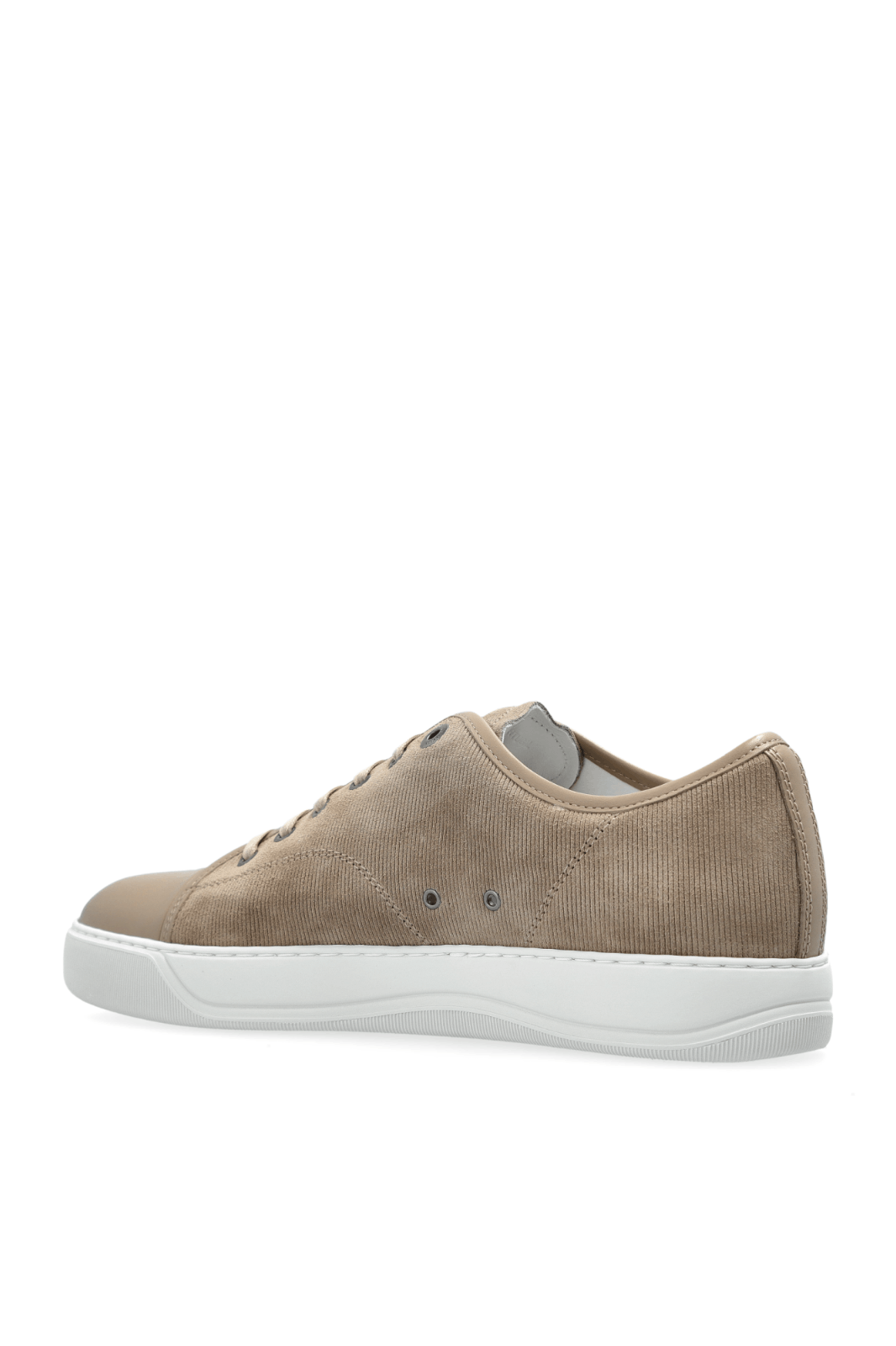 Lanvin LANVIN DBB1 Beige Leather Canvas Sneakers New & Auth Size US 5 / EU 37 - 3 Thumbnail