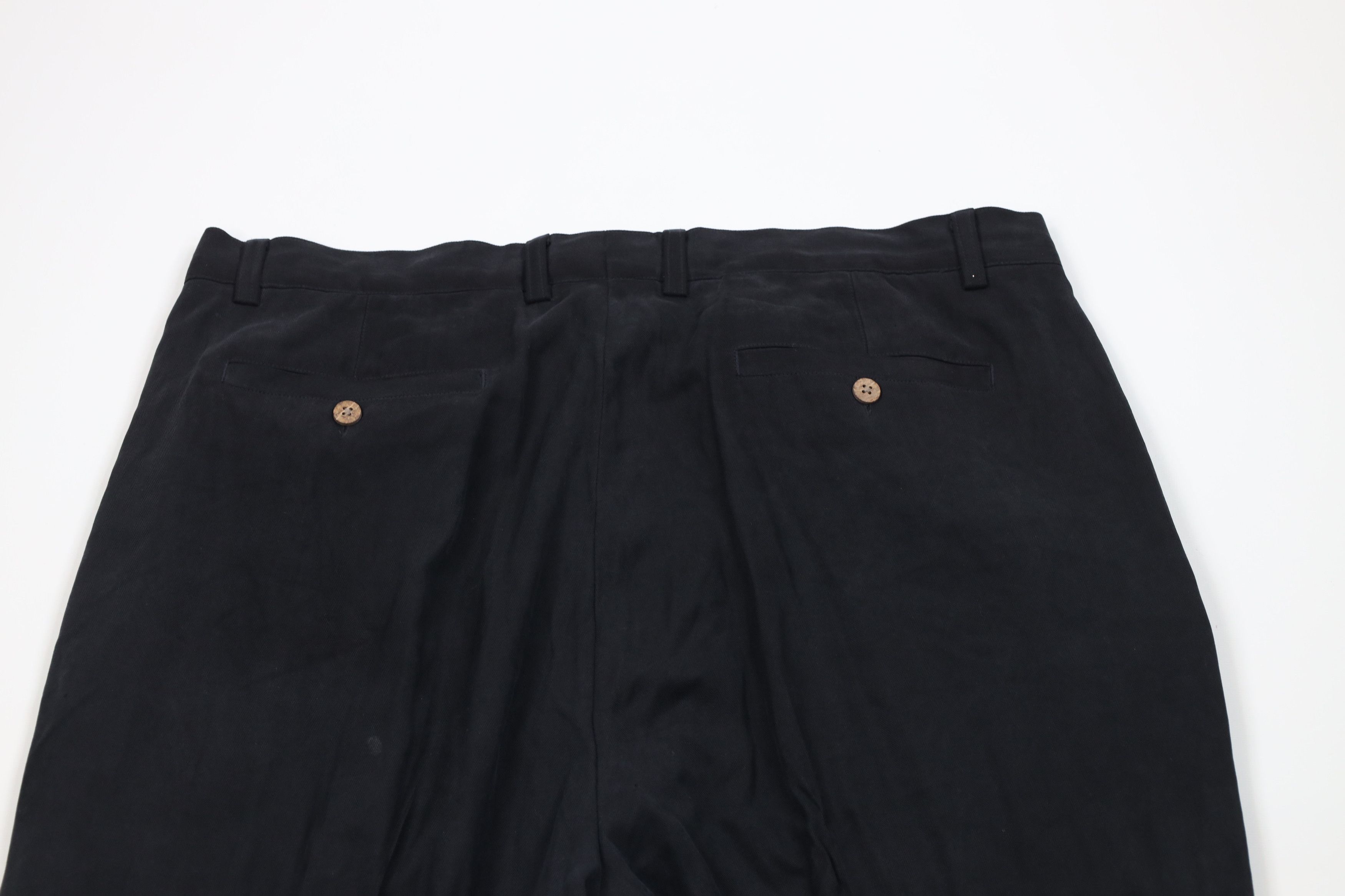 Vintage Vintage 90s Streetwear Silk Herringbone Wide Leg Chino Pants Size US 40 / EU 56 - 10 Thumbnail