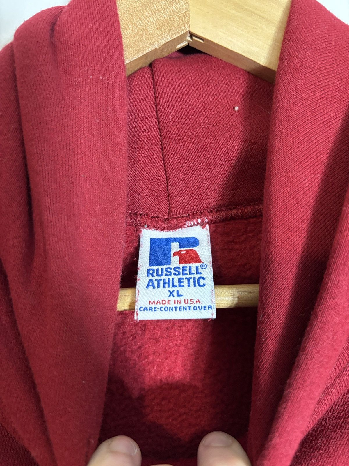 Russell Athletic Vintage Russell Athletic Hoodie Made in USA Size US XL / EU 56 / 4 - 3 Thumbnail