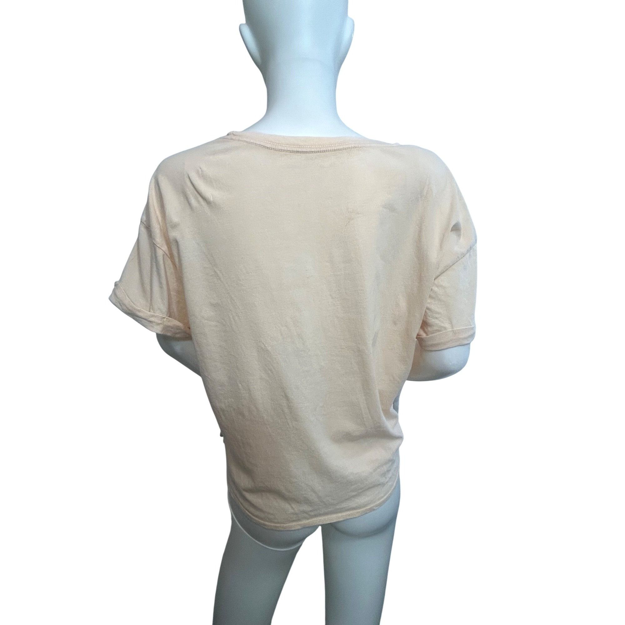 Calvin Klein Calvin Klein Jeans Women’s Top T-Shirt M Peach Short Sleeve Size M / US 6-8 / IT 42-44 - 4 Thumbnail