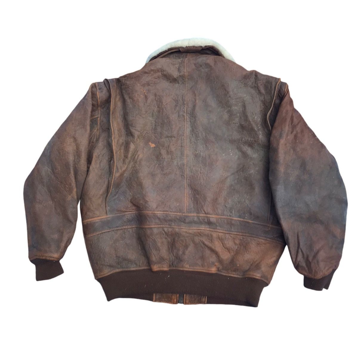 Avirex Robo Avirex Faux Fur Jacket Style WW II Leather Jacket Size US L / EU 52-54 / 3 - 7 Thumbnail