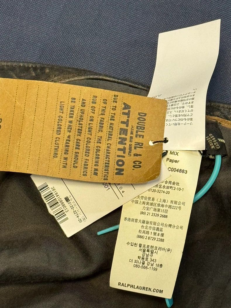 RRL Ralph Lauren RRL Ralph Lauren Tom Hardy Venom Movie Same Leather Jacket Size US L / EU 52-54 / 3 - 8 Thumbnail