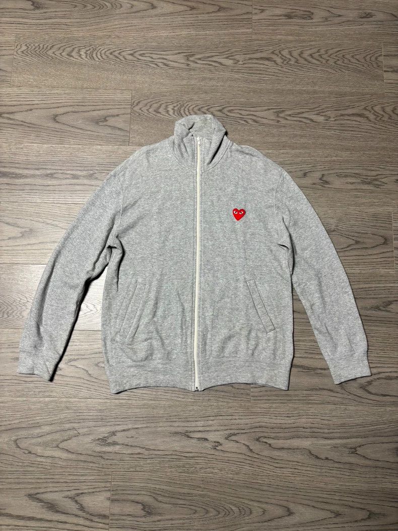 Comme Des Garcons Grey zip-up sweatshirt